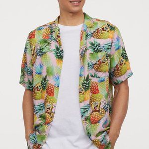 Spongebob hawaiian shirt h&m Clearance